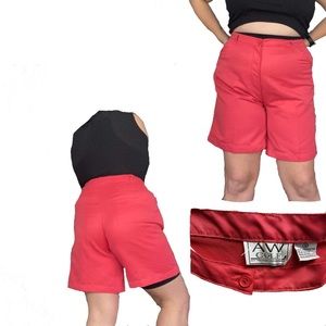 AW Golf (by Allyson Whitmore) Womens Pink Shorts with Elastic Waist Extenders 16